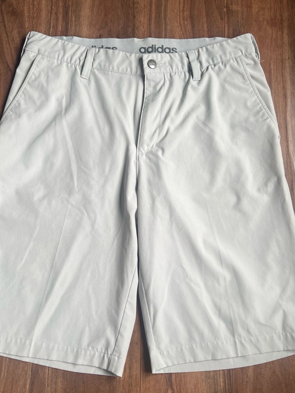 adidas Men’s Light Gray Performance Golf Shorts